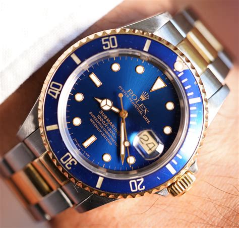 rolex submariner 16613 bluesy|Rolex Submariner model 16613 price.